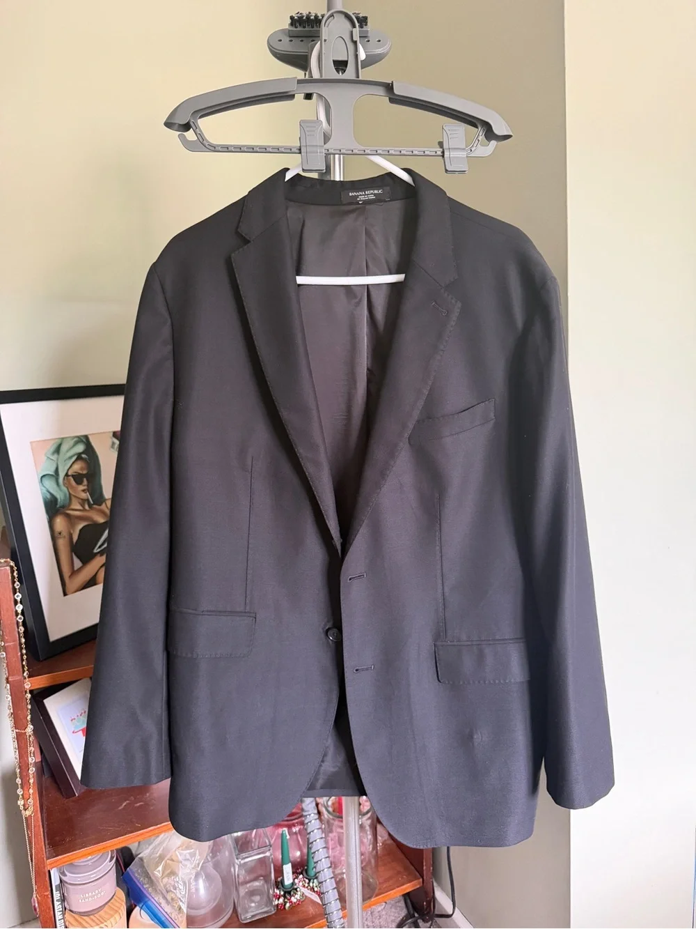 Banana Republic Black Men's Two-Button Blazer + Pants